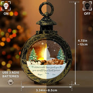 Sad, Christmas, Memorial, Dog Lovers - If Love Could Have Saved You - Personalized Candlelight Lantern Ornament