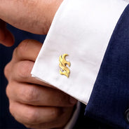 Confident, Gift For Men, Gift For Yourself, Wedding, Icon - Impressive Logo For Men - Personalized Cufflinks