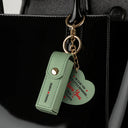 Gift For Wife, Gift For Girlfriend, Love - In Case You Need A Reminder - Personalized Leather Lipstick Case Keychain With Mirror