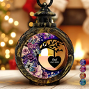 Memorial,Christmas,Sad - In Loving Memory - Personalized Candlelight Lantern Ornament