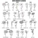 Gift For Mother,Gift For Grandma,Love,Happy - Mom Grandma Great Grandma Birth Flower - Personalized Fleece Blanket, Sherpa Blanket