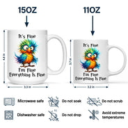 Funny, Gift For Bestie, Gifts For Colleagues - It's Fine I'm Fine Everything is Fine - Personalized Mug