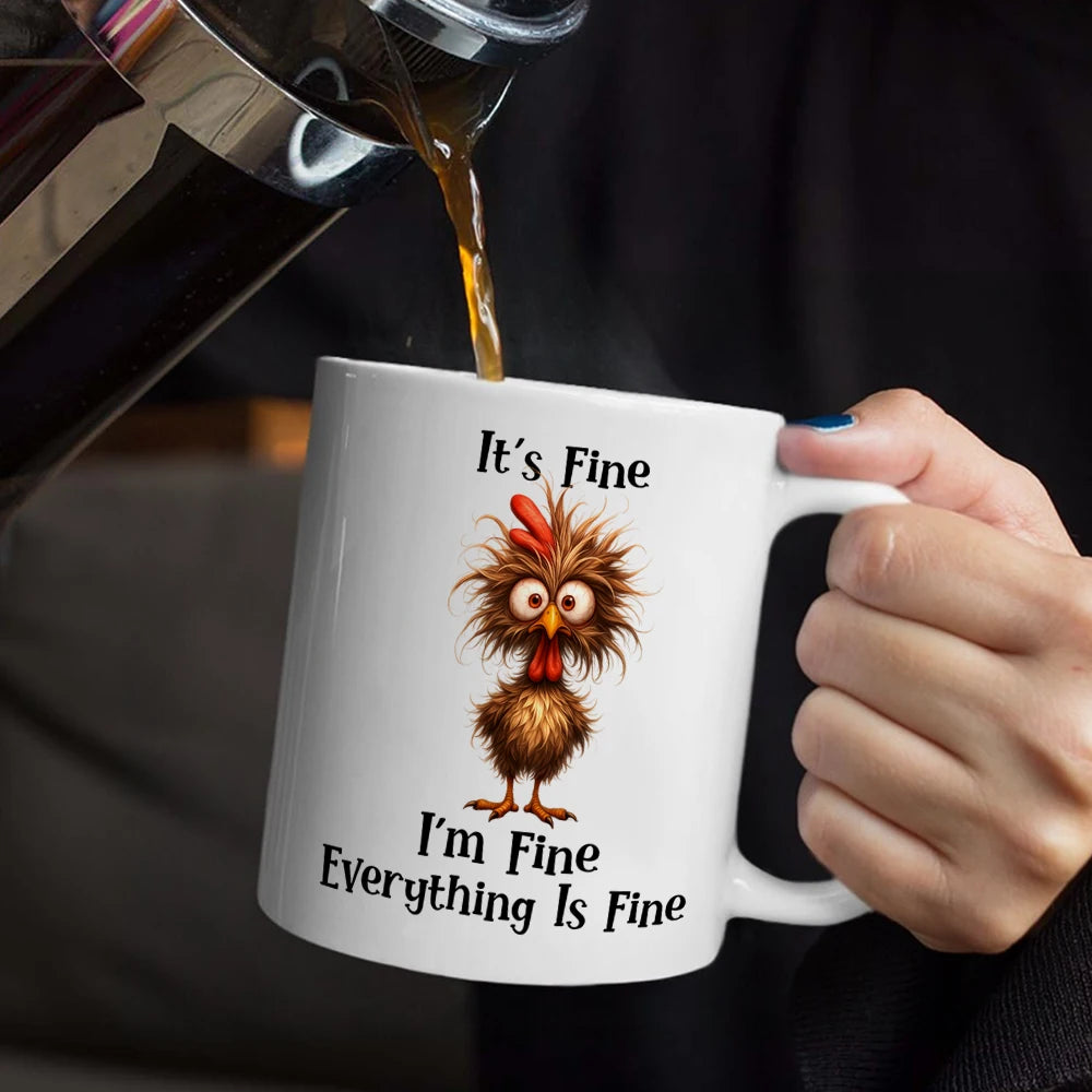 Funny, Gift For Bestie, Gifts For Colleagues - It's Fine I'm Fine Everything is Fine - Personalized Mug