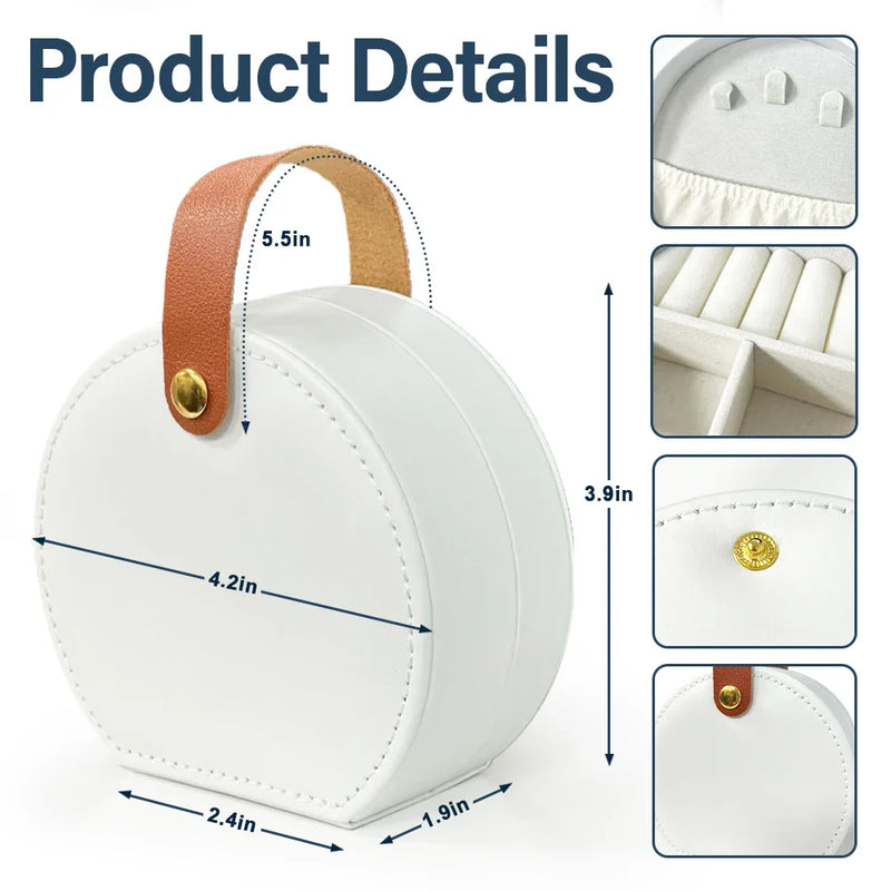 Gift For Daughter,Gift For Women,Happy - Faux Pressed Birth Flower My Daughter Forever - Personalized Jewelry Box With Handle