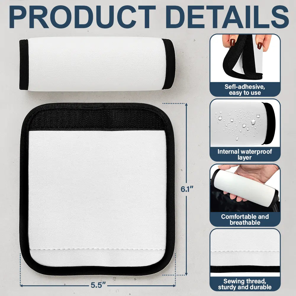 Collect Moments Not Things - Personalized Luggage Handle Wrap