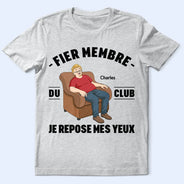 French,Non-Eng,Gift For Men,Gift For Yourself,Humorous,Vector - Je Repose Mes Yeux - T-Shirt Personnalisé