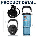 Nurse, Gift For Women, Gift For Men, Happy - Job Title 3D Effect Nurse - Personalized 30oz Tumbler With Handle