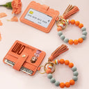 Gift For Yourself, Nurse, Happy, Gift For Women - Job Title 3D Effect Nurse - Personalized Keychain Wristlet Leather Wallet