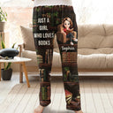 Reading,Happy,Gift For Yourself,Gift For Women,Gift For Daughter - Just A Girl Who Loves Books 3D Effect - Personalized Pajama Pants