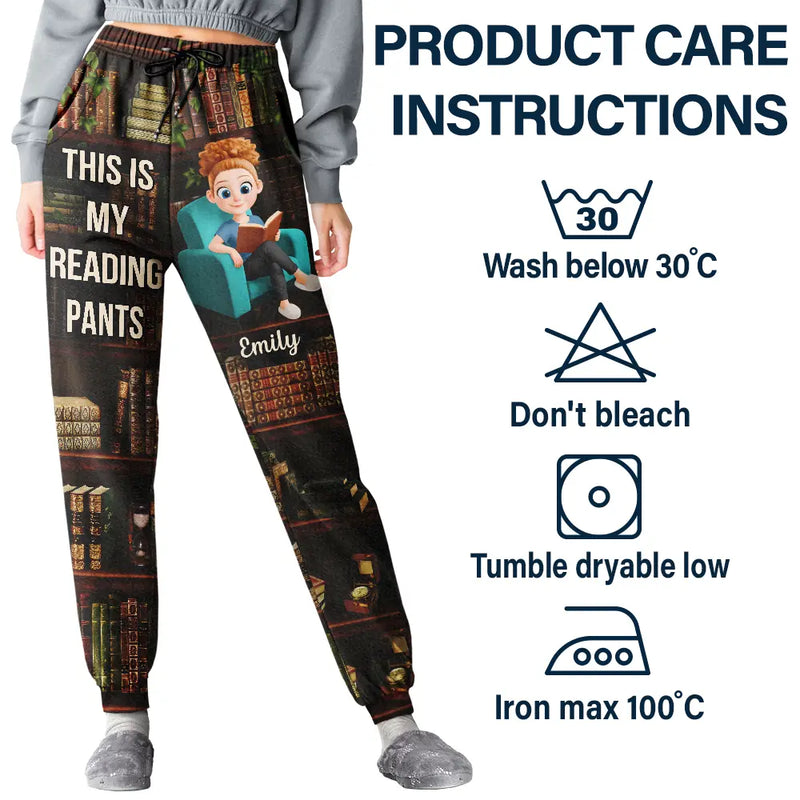Reading,Happy,Gift For Yourself,Gift For Women,Gift For Daughter - Just A Girl Who Loves Books 3D Effect - Personalized Pajama Pants