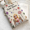 Reading, Gift For Yourself, Gift For Women, Happy - Just A Girl Who Loves Books Birth Month Flower - Personalized Book Sleeve