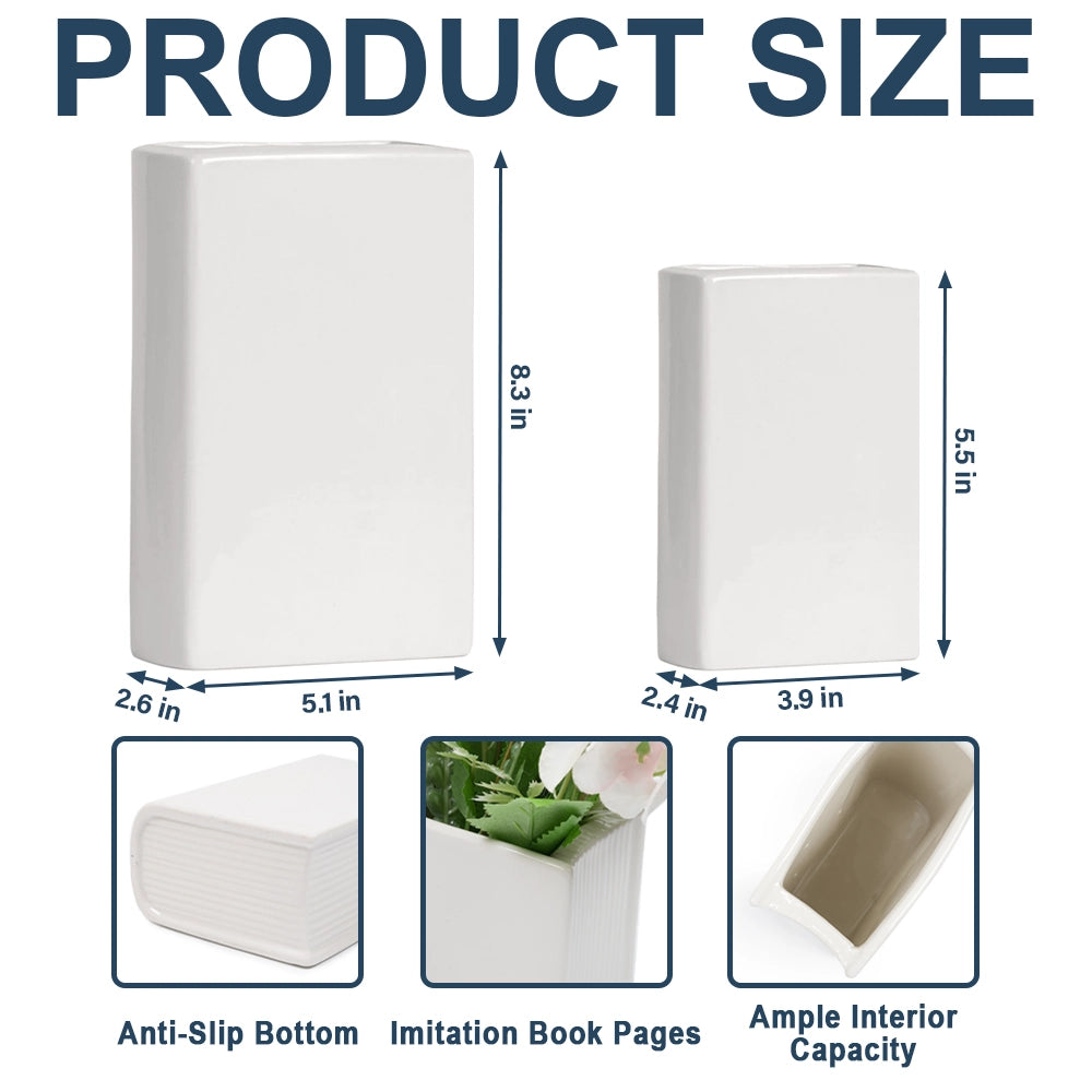 Gift For Yourself, Gift For Women, Reading, Happy - Just A Girl Who Loves Books Chinoiserie Toile 3D Inflated Effect - Personalized Ceramic Book Vase