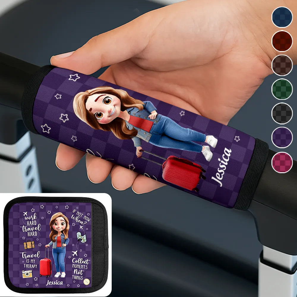 Travel Is My Therapy - Personalized Luggage Handle Wrap