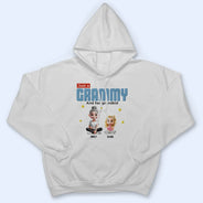 Gift For Grandma,Grandma - Grandkids,Family,Happy - Just A Grandma And Her Grandkids - Personalized T Shirt