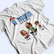 Gift For Mother, Mom - Children, Happy - Just A Mom And Her Kids - Personalized T Shirt