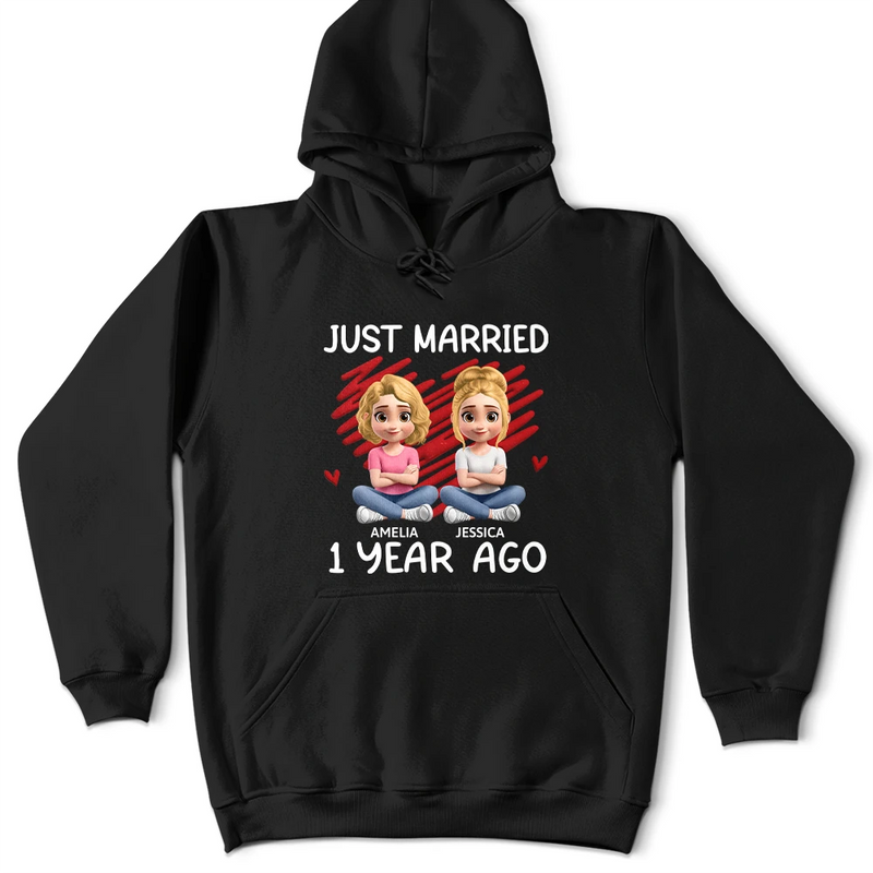 Gift For Couples,Gift For Husband,Gift For Wife,Gift For Boyfriend,Gift For Girlfriend,Funny,Old Couples - Just Married Many Years Ago Couple - Personalized T Shirt