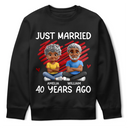 Gift For Couples,Gift For Husband,Gift For Wife,Gift For Boyfriend,Gift For Girlfriend,Funny,Old Couples - Just Married Many Years Ago Couple - Personalized T Shirt