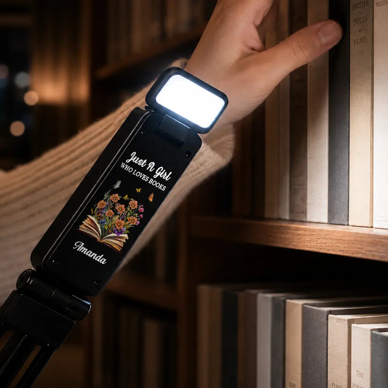 Confident,Christmas,Reading,Gift For Yourself,Icon - Just One More Chapter Bookish Gifts For Book Lovers - Personalized Book Light Clip