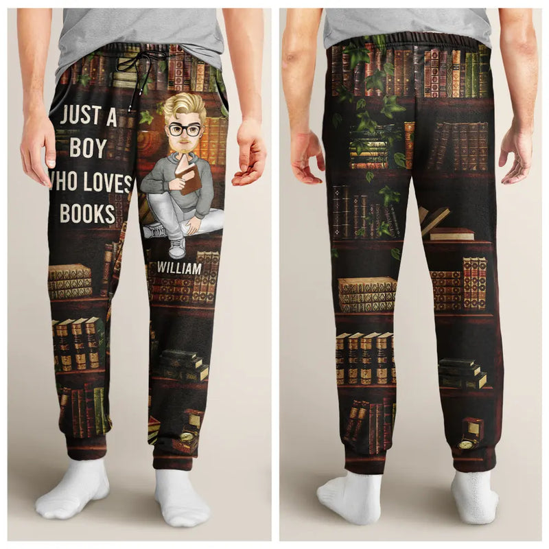 Just A Girl Who Loves Books - Personalized Pajama Pants