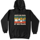 Gift For Husband,Parents,Gift For Yourself,Gift For Men,Gift For Father,Dad - Daughters (Adult),Dad - Daughters (Young),Dad - Sons,Dad - Children,Happy,French,Non-Eng,Vector,Proud - Juste Un Papa Et Sa Fille - T-Shirt Personnalisé