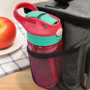 Animal With Kid's Name - Personalized Kids Water Bottle With Straw