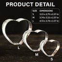 Gift For Couples,Gift For Husband,Gift For Wife,Gift For Boyfriend,Gift For Girlfriend,Parents,Gift For Mother,Gift For Father,Married ,Engaged,Love - Moon Phase The Beginning Of Our Forever - Personalized Crystal Heart