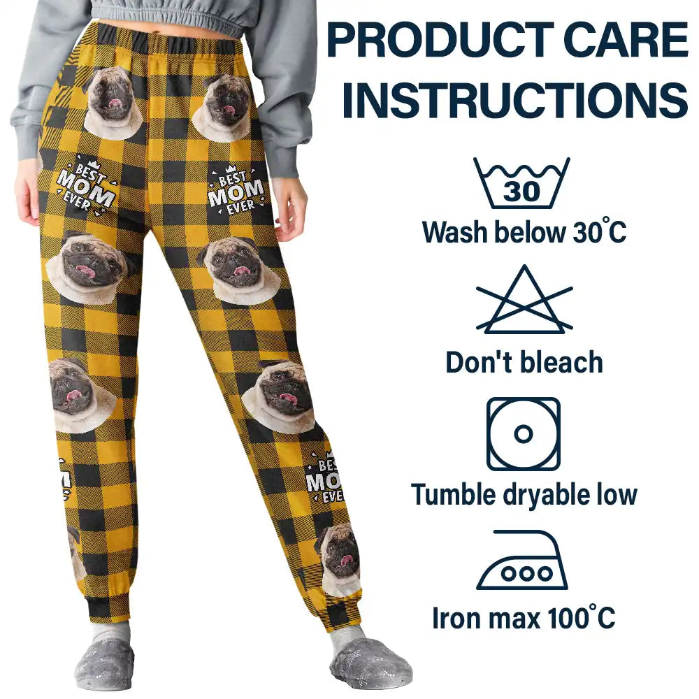 Pet Lovers - Custom Photo Pet Lovers Face Cut - Personalized Pajama Pants