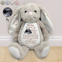 Custom Photo This Mother's Day I'll Be Snuggled Up In Your Tummy - Personalized Soft Toy Bunny