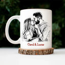 Gift For Couples,Gift For Husband,Gift For Wife,Gift For Girlfriend,Gift For Boyfriend,Love - Custom Photo Pencil Sketch In Case I Don't Say It Enough Couples - Personalized Mug