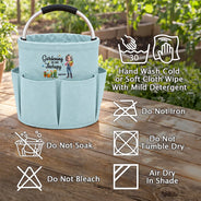 Gardening,Gift For Women,Gift For Yourself,Gifts For Her,Happy,Vector - Retirement Birthday Gift For Gardening Lovers - Personalized Cartoon Gardener Tool Bag