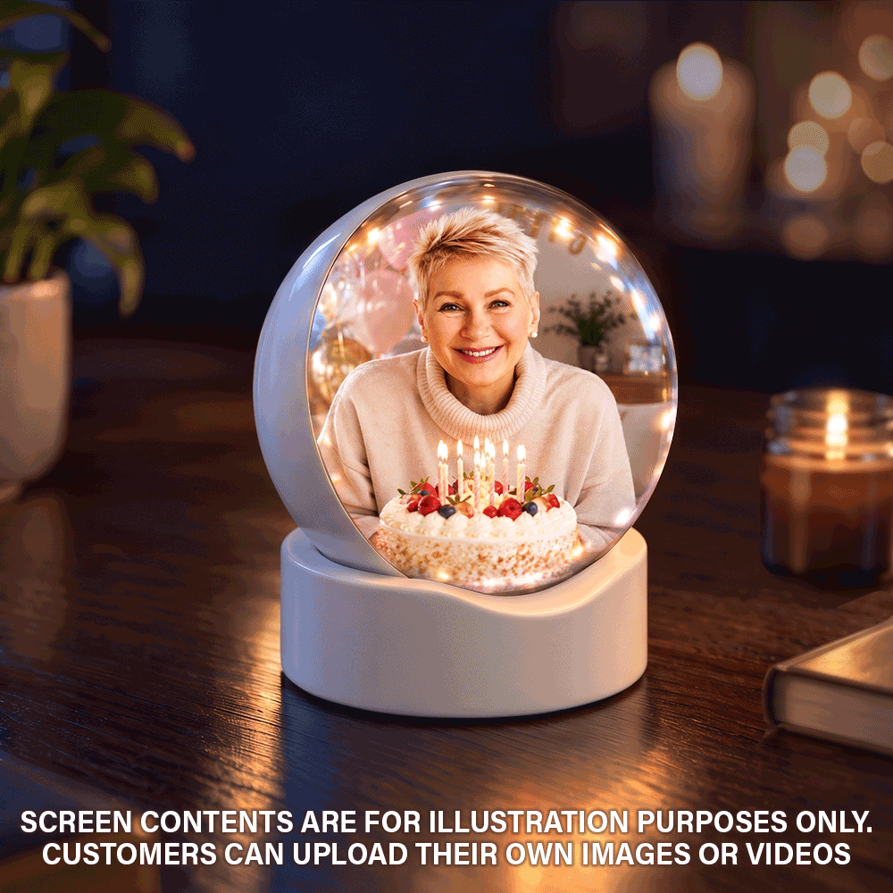 Christmas,Gift For Yourself,Gifts For Her,Gifts For Him,Memorial,No Custom,Sympathetic - Our First Christmas Couple Wedding Anniversary - Bauble, Table Decor Video Clear Ball