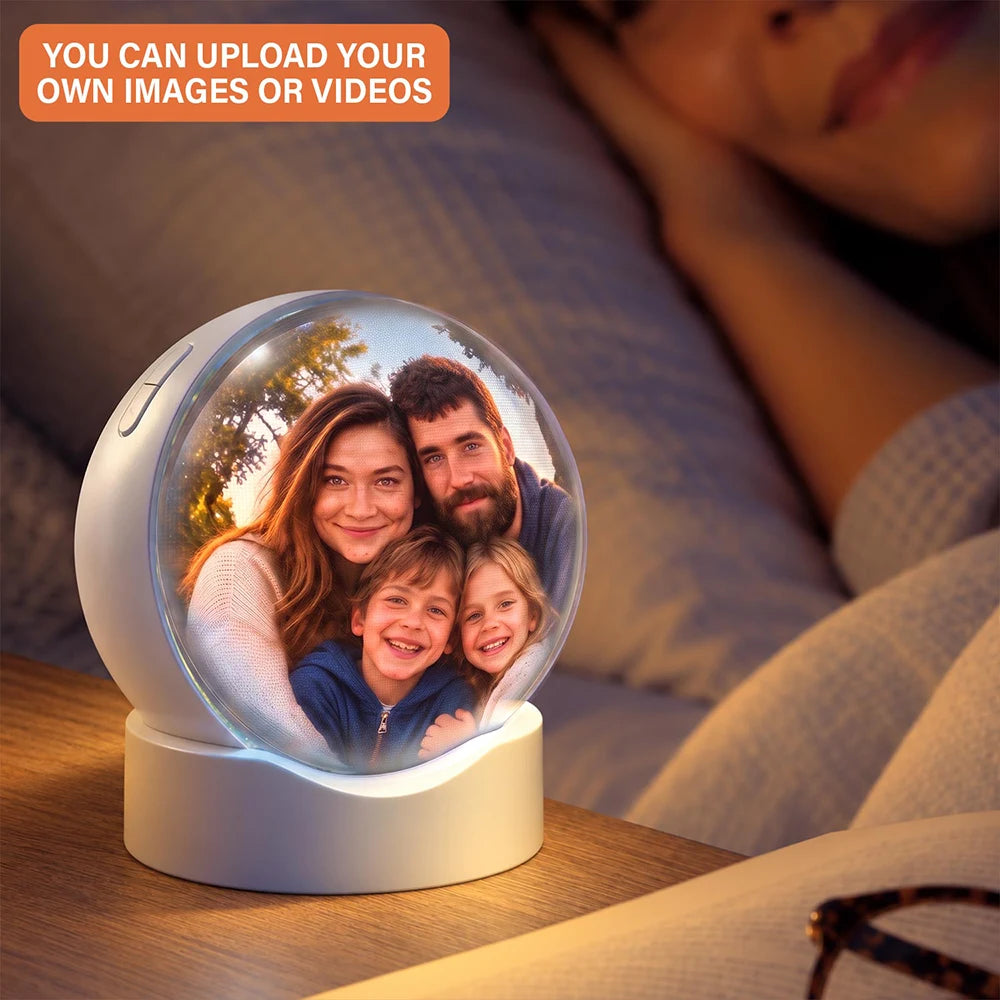 Christmas,Family,Happy,No Custom - Mom Grandma Favorite People - Christmas Bauble, Table Decor Video Clear Ball