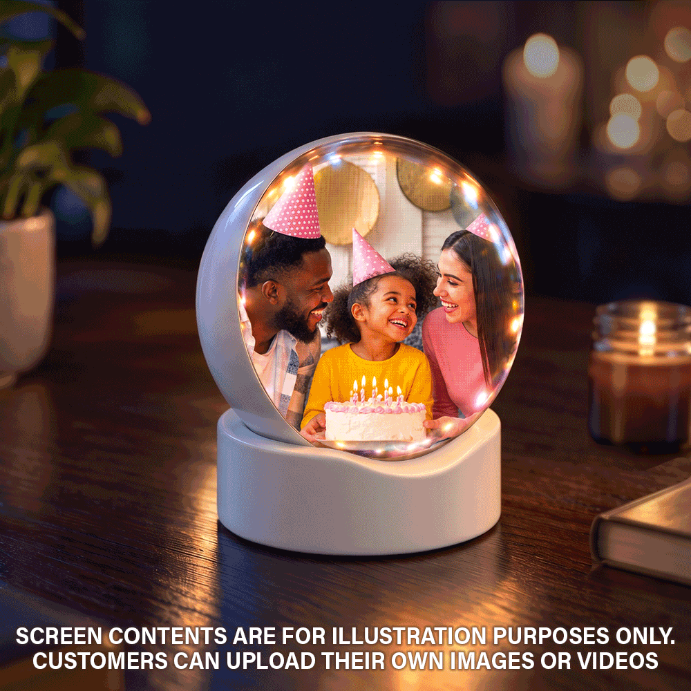 Christmas,Family,Happy,No Custom - Mom Grandma Favorite People - Christmas Bauble, Table Decor Video Clear Ball