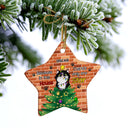 There's Only One Star - Christmas Gift For Cat Lovers - Personalized Custom Star Ceramic Ornament