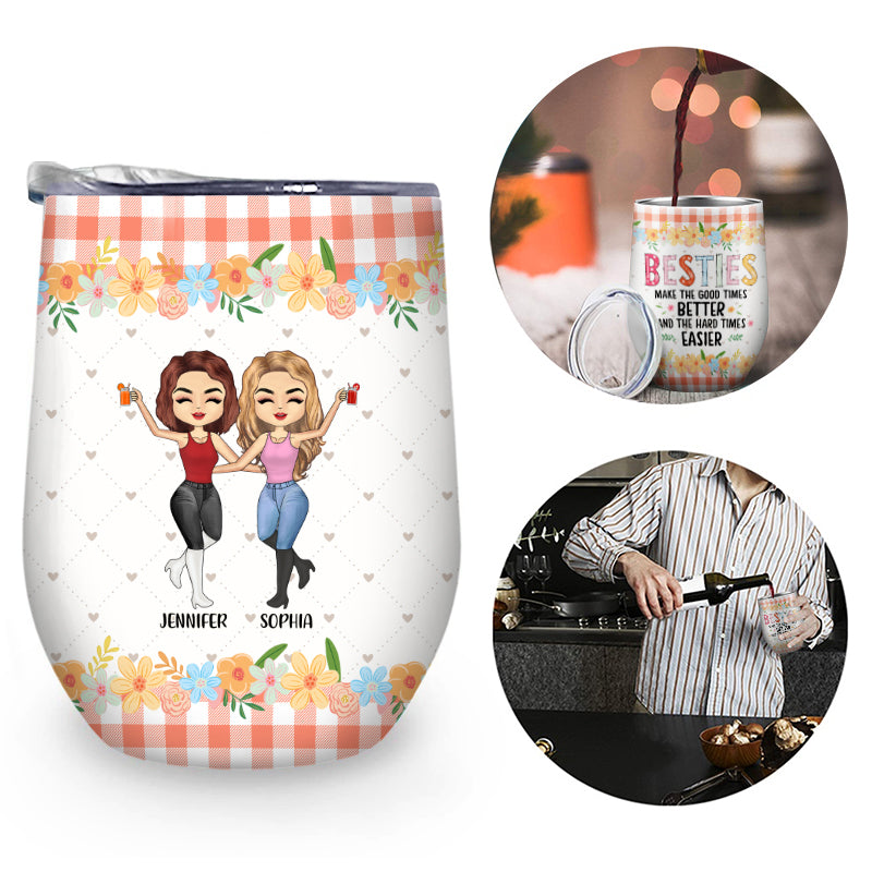 Sometimes You Forget You're Awesome So This Is Your Reminder - Gift For Bestie - Personalized Custom Wine Tumbler