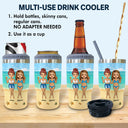 This Is Us And A Whole Lot Of Love - Gift For Bestie - Personalized Custom Triple 3 In 1 Can Cooler