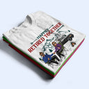 Happily Retired Together Camping Husband Wife - Couple Gift - Personalized Custom T Shirt