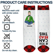 Christmas If You Can Read This Bring Me A Cup - Gift For Yourself - Personalized Socks