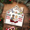 In Our New Home - Christmas Gift For Couple - Personalized 2-Layered Wooden Ornament