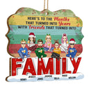 Turned Into Years - Christmas Gift For Besties - Personalized Custom Shaped Wooden Ornament