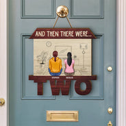 And Then There Were - Personalized Custom Shaped Wood Sign