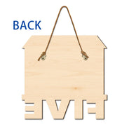 And Then There Were - Personalized Custom Shaped Wood Sign