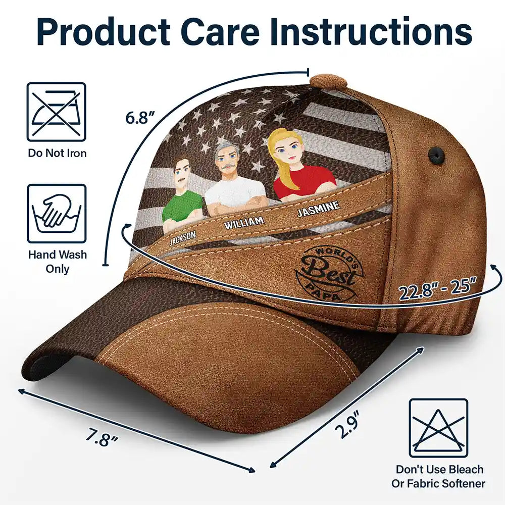 World's Best Dad - Personalized Classic Cap