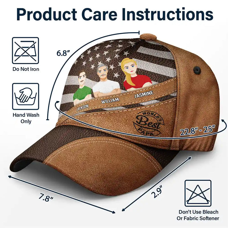 World's Best Dad - Personalized Classic Cap