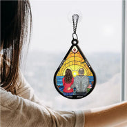 I'm Miss You I Know Memorial Teardrop - Personalized Window Hanging Suncatcher Ornament