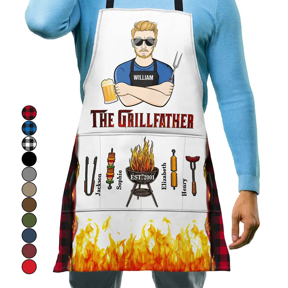 BBQ Grillfather - Personalized Apron