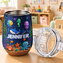 Adorable, Gift For Kids, Custom Text - Kids Adventure With Dinosaur Unicorn & Wild Animal - Personalized Sippy Cup