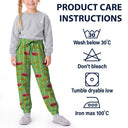Playful,Gift For Kids,Icon - Kids Car Vehicle Name & Number - Personalized Kid Pajama Pants