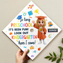 Gift For Kids,Gift For Grandkids,Grandpa - Grandkids,Grandma - Grandkids,Graduation,Happy - Kindergarten Here I Come - Personalized Graduation Cap Topper