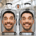 Continue Shopping,Custom Photo,Travel,Family,Gift For Bestie,Gift For Couples,Gift For Husband,Gift For Wife,Gift For Boyfriend,Gift For Girlfriend,Pet Lovers,Dog Lovers,Cat Lovers,Funny - Custom Photo Friends Family Couple Travel Lover - Personalized Luggage Cover